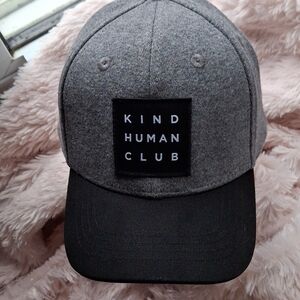 Toddler Kind Human Club Gray and Black Hat  New Never Worn